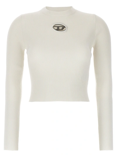 Shop Diesel M-valary Sweater, Cardigans White
