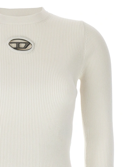 Shop Diesel M-valary Sweater, Cardigans White