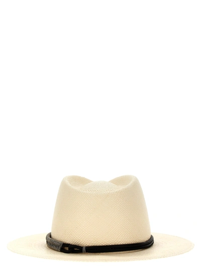Shop Brunello Cucinelli Panama Hats White