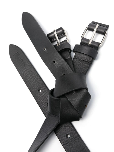 Shop Magliano Bow Belt In Black