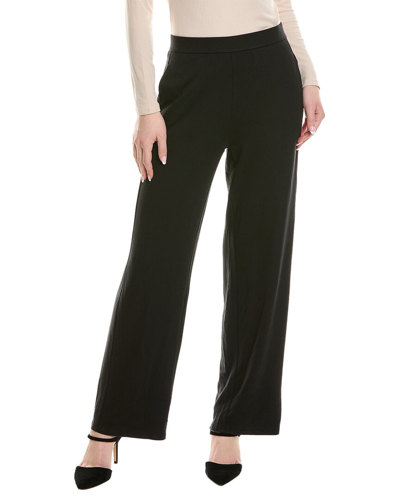 Eileen Fisher Straight Wool Pant In Black