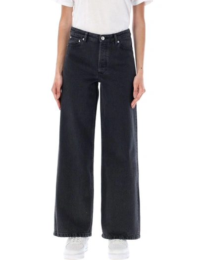 Shop Apc A.p.c. Elisabeth Denim Jeans In Black Washed