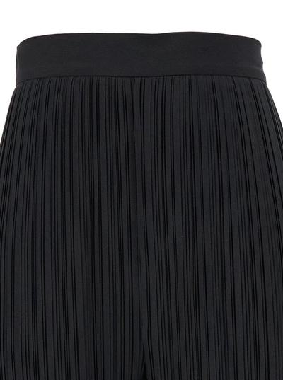 Lanvin Black Pleated Pants With Invisible Zip In Black