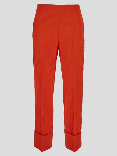 Shop Gentryportofino Trousers In Red