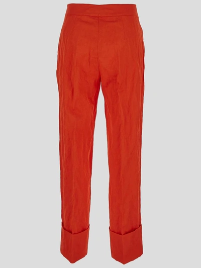 Shop Gentryportofino Trousers In Red