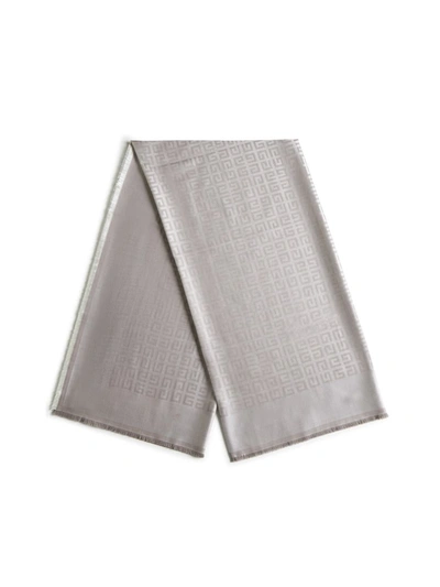 Shop Givenchy Silk Scarfs In Dust/white