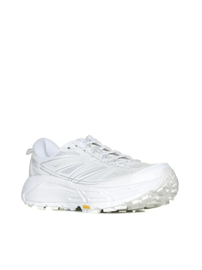 Shop Hoka Sneakers In White / Lunar Rock