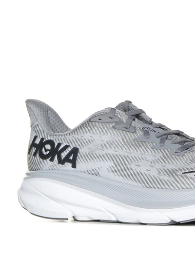 Shop Hoka Sneakers In Harbor Mist / Black