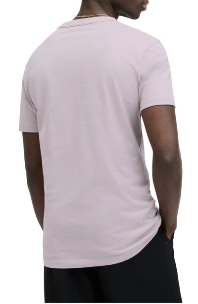 Shop Allsaints Brace Tonic Slim Fit Cotton T-shirt In Smokey Lilac