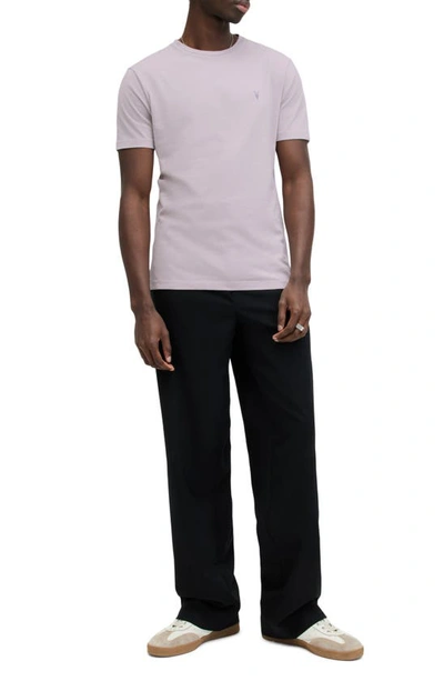 Shop Allsaints Brace Tonic Slim Fit Cotton T-shirt In Smokey Lilac