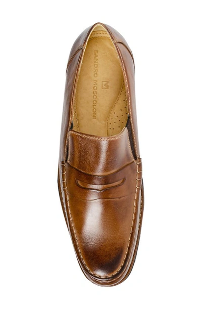 Shop Sandro Moscoloni Moc Toe Penny Loafer In Tan