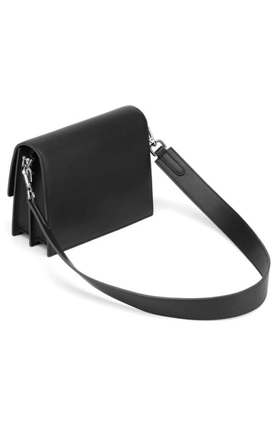 Shop Jw Pei Mini Flap Faux Leather Crossbody Bag In Black