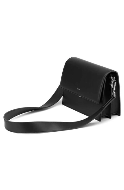 Shop Jw Pei Mini Flap Faux Leather Crossbody Bag In Black