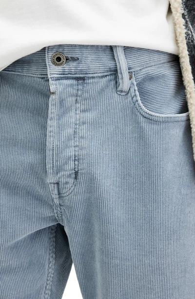 Shop Allsaints Rex Stretch Cotton Corduroy Pants In Dusty Blue