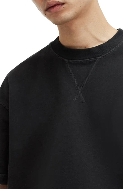 Shop Allsaints Winslow Oversize T-shirt In Washed Black