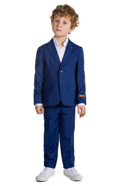 Shop Opposuits Kids' Daily Suit Coat & Pants Set In Navy