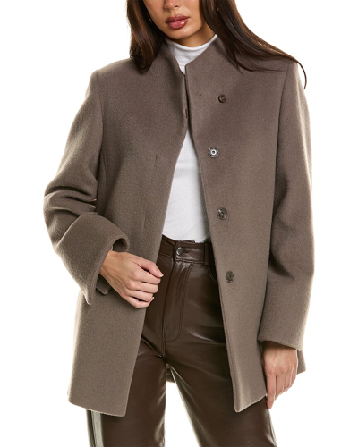 Shop Cinzia Rocca Icons Short Wool & Alpaca-blend Coat In Brown