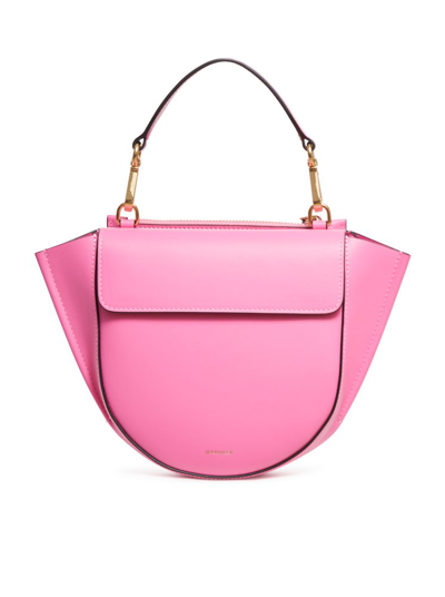 Shop Wandler Hortensia Logo Printed Mini Tote Bag In Pink
