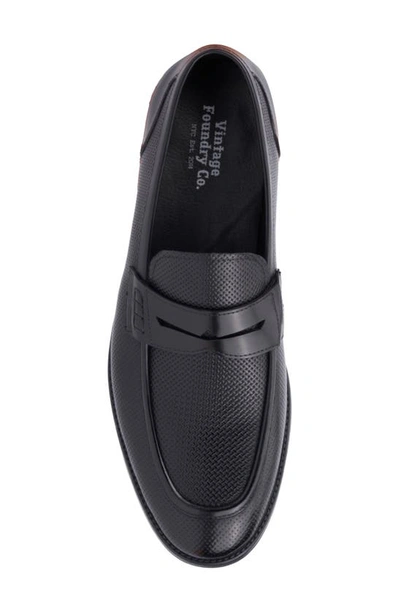 Shop Vintage Foundry Adamson Penny Loafer In Black