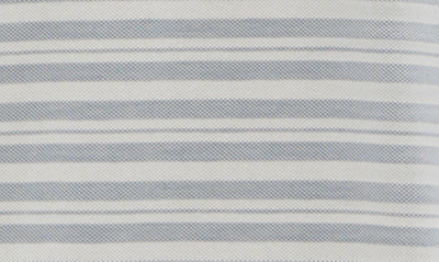 Robert Barakett Wader Stripe Crossover Crewneck T-shirt In Blue