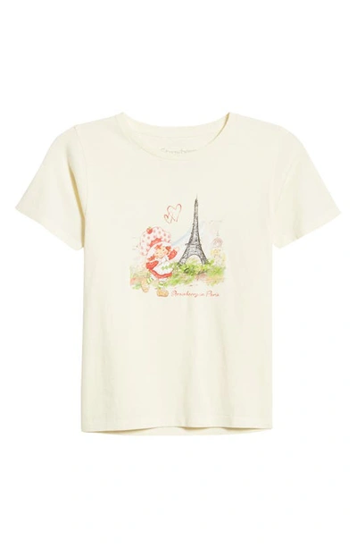 Shop Golden Hour Eiffel Hearts Graphic Baby T-shirt In Washed Marshmallow