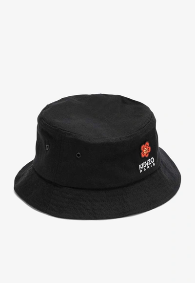Shop Kenzo Boke Flower Bucket Hat In Black