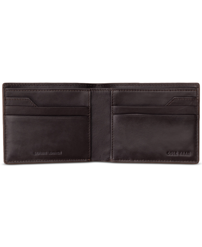 Shop Cole Haan Men's Slim Leather Billfold With Key Fob In Tan