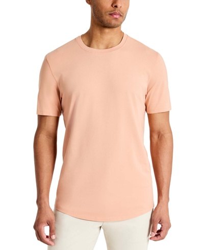 Shop Kenneth Cole Men's Performance Crewneck T-shirt In Coral