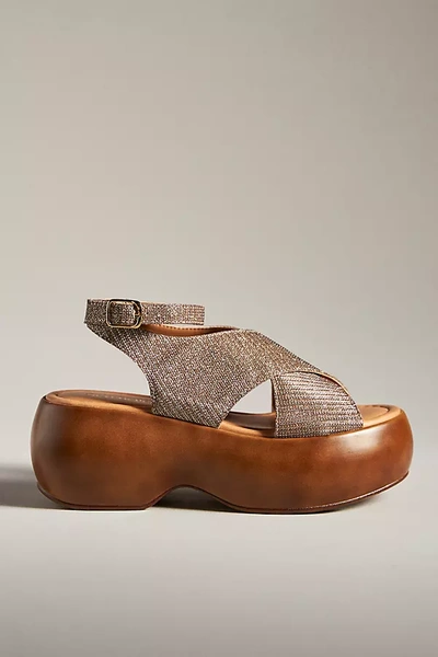 Shop Seychelles Cheers Platform Sandals In Silver
