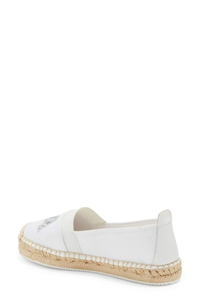 Shop Karl Lagerfeld Paris Manika Espadrille Loafer In Bright White