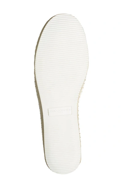 Karl Lagerfeld Manika Espadrille Loafer In Bright White