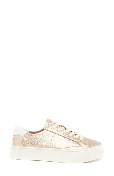 Soludos Ibizia Metallic Low-top Platform Sneakers In Rose Metallic