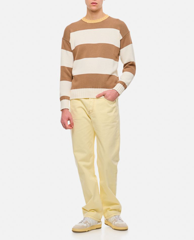 Shop Drumohr Stripe Crewneck Sweater In Multicolor