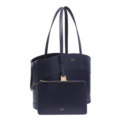Shop Ferragamo Bags In Blue