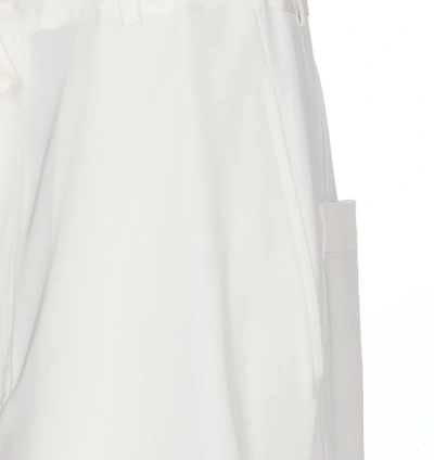 Shop Mm6 Maison Margiela Trousers In White
