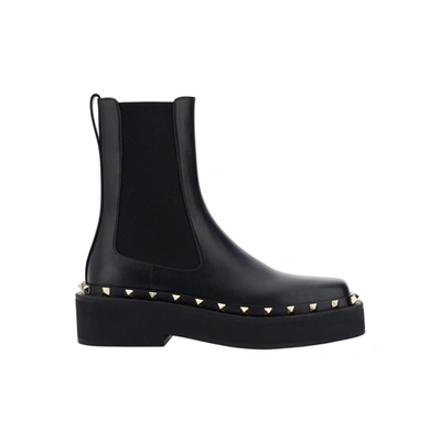 Shop Valentino Rockstud M-way Ankle Boots