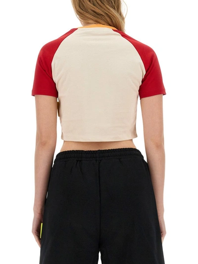 Shop Barrow Cropped T-shirt In Multicolour