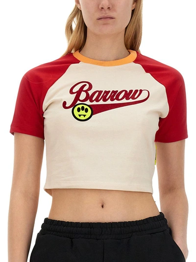 Shop Barrow Cropped T-shirt In Multicolour