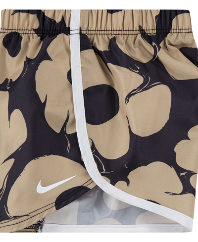 Shop Nike Toddler Girls Floral Dri-fit Sprinter Shorts, 2 Piece Set In Black
