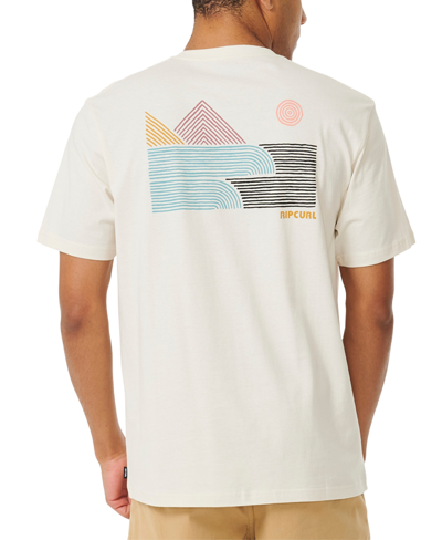 Shop Rip Curl Men's Surf Revival Short Sleeve T-shirt In Bone