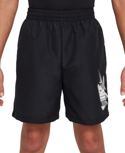 Shop Nike Big Boys Multi Dri-fit Woven Shorts In Black