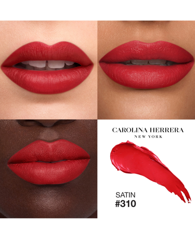 Shop Carolina Herrera Fabulous Kiss Valentine's Day Satin Lipstick Refill In - Red Carolina (classic Red)