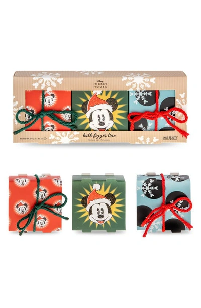 M.a.d Beauty X Disney Mickey Jingle All The Way Bath Fizzer Trio In Mickey