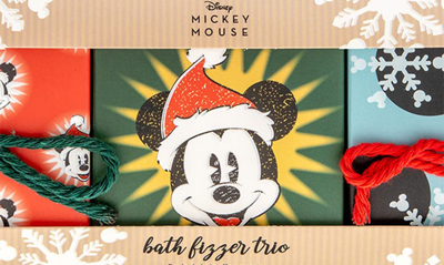 M.a.d Beauty X Disney Mickey Jingle All The Way Bath Fizzer Trio In Mickey