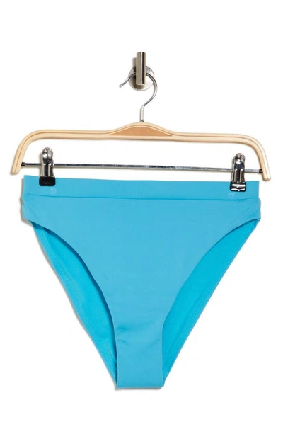 Shop Nike High Waist Bikini Bottoms In Chlorine Blue