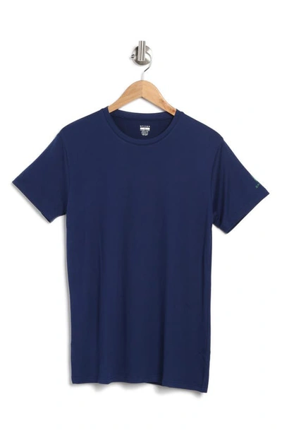 Shop Spyder Crewneck Knit Pajama T-shirt In Navy Depths