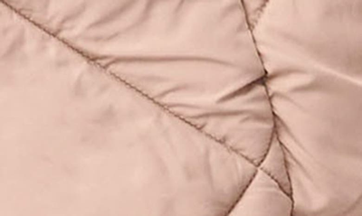 Bernardo Quilted Tie Waist Recycled Polyester Puffer Jacket In Soft Taupe