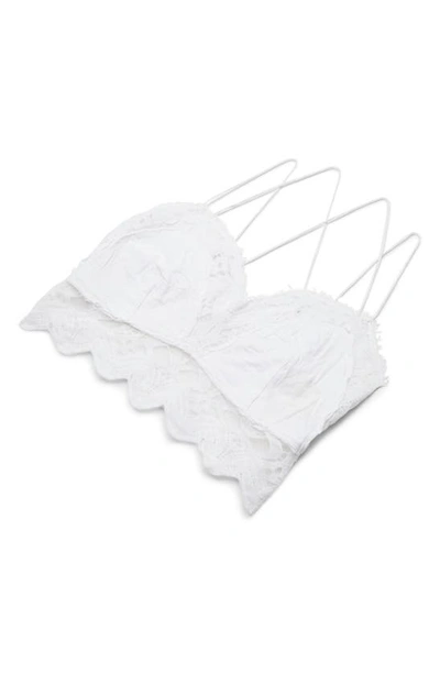 Free People Intimately Fp Ilektra Lace Bralette In White