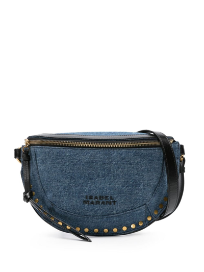 Shop Isabel Marant Blue Skano Denim Belt Bag