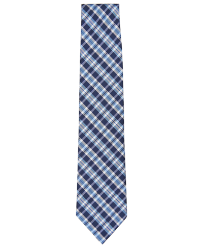 Shop Brooks Brothers B By  Men's Lane Plaid Silk Tie In Navy